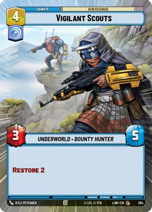 Vigilant Scouts (Hyperspace) (384) [A Lawless Time] Star Wars: Unlimited Single Disney