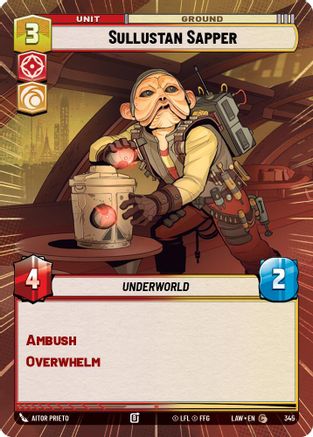 Sullustan Sapper (Hyperspace) (345) [A Lawless Time] Star Wars: Unlimited Single Disney