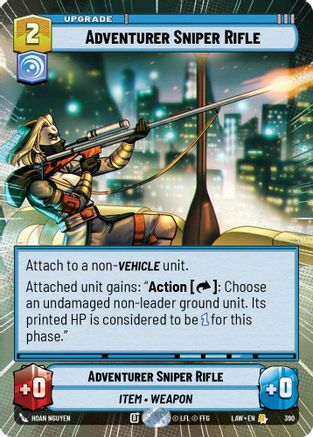 Adventurer's Sniper Rifle (Hyperspace) (390) [A Lawless Time] Star Wars: Unlimited Single Disney