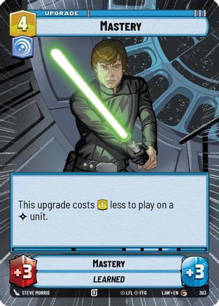 Mastery (Hyperspace) (393) [A Lawless Time] Star Wars: Unlimited Single Disney
