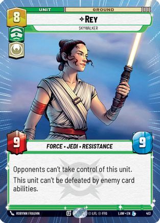 Rey - Skywalker (Hyperspace) (413) [A Lawless Time] Star Wars: Unlimited Single Disney