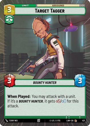Target Tagger (Hyperspace) (421) [A Lawless Time] Star Wars: Unlimited Single Disney
