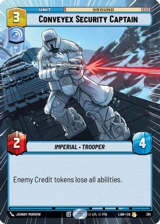 Conveyex Security Captain (Hyperspace) (381) [A Lawless Time] Star Wars: Unlimited Single Disney