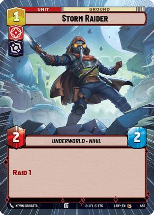 Storm Raider (Hyperspace) (436) [A Lawless Time] Star Wars: Unlimited Single Disney