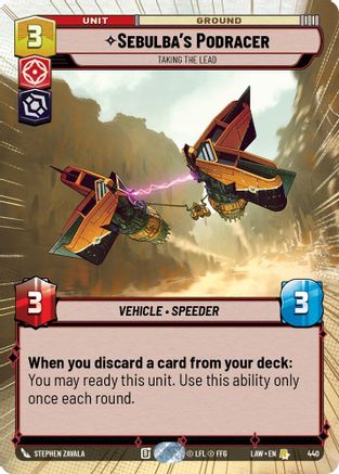 Sebulba's Podracer - Taking the Lead (Hyperspace) (440) [A Lawless Time] Star Wars: Unlimited Single Disney