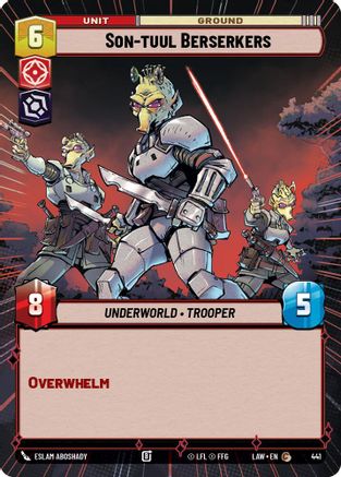 Son-tuul Berserkers (Hyperspace) (441) [A Lawless Time] Star Wars: Unlimited Single Disney
