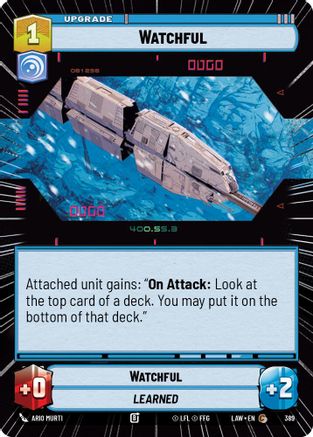 Watchful (Hyperspace) (389) [A Lawless Time] Star Wars: Unlimited Single Disney