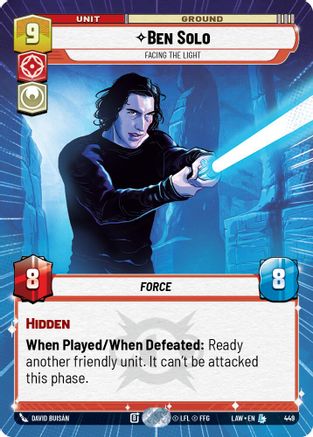 Ben Solo - Facing the Light (Hyperspace) (449) [A Lawless Time] Star Wars: Unlimited Single Disney