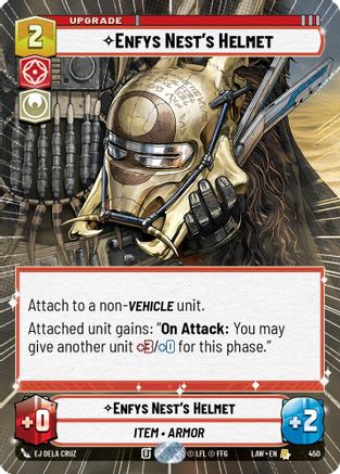 Enfys Nest's Helmet (Hyperspace) (450) [A Lawless Time] Star Wars: Unlimited Single Disney