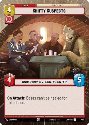 Shifty Suspects (Hyperspace) (461) [A Lawless Time] Star Wars: Unlimited Single Disney