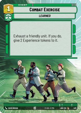 Combat Exercise (Hyperspace) (429) [A Lawless Time] Star Wars: Unlimited Single Disney