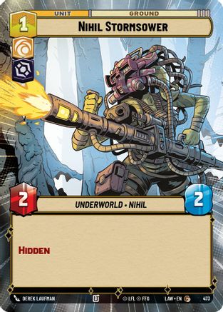 Nihil Stormsower (Hyperspace) (473) [A Lawless Time] Star Wars: Unlimited Single Disney
