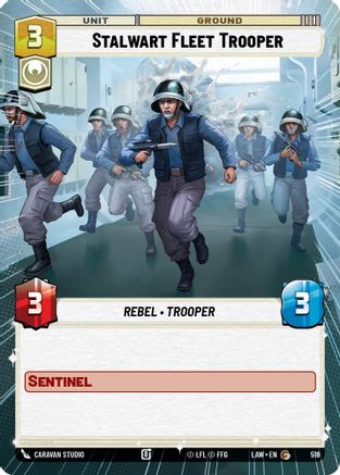 Stalwart Fleet Trooper (Hyperspace) (518) [A Lawless Time] Star Wars: Unlimited Single Disney