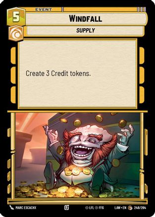 Windfall (248/264) [A Lawless Time] Star Wars: Unlimited Single Disney