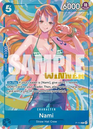 Nami (Heroines Battle Winner Pack) (P-112) [One Piece Promotion Cards] Foil One Piece Single Bandai