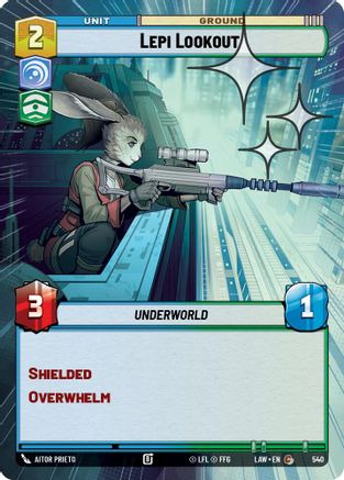 Lepi Lookout (Hyperspace Foil) (540) [A Lawless Time] Foil Star Wars: Unlimited Single Disney