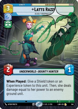 Latts Razzi - Deadly Whipmaster (Hyperspace Foil) (541) [A Lawless Time] Foil Star Wars: Unlimited Single Disney