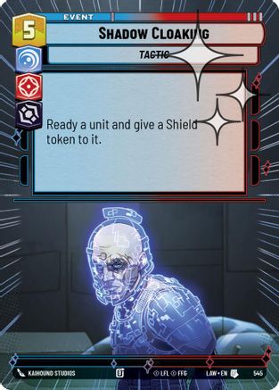 Shadow Cloaking (Hyperspace Foil) (545) [A Lawless Time] Foil Star Wars: Unlimited Single Disney