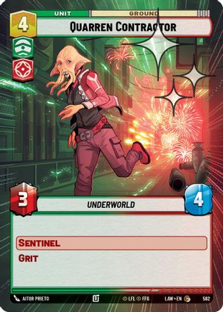 Quarren Contractor (Hyperspace Foil) (562) [A Lawless Time] Foil Star Wars: Unlimited Single Disney