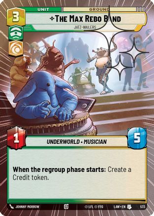 The Max Rebo Band - Jatz-Wailers (Hyperspace Foil) (573) [A Lawless Time] Foil Star Wars: Unlimited Single Disney