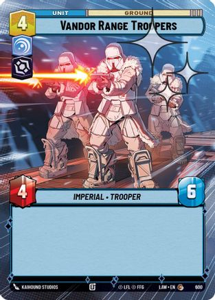 Vandor Range Troopers (Hyperspace Foil) (600) [A Lawless Time] Foil Star Wars: Unlimited Single Disney