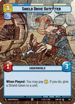 Shield Drive Outfitter (Hyperspace Foil) (615) [A Lawless Time] Foil Star Wars: Unlimited Single Disney