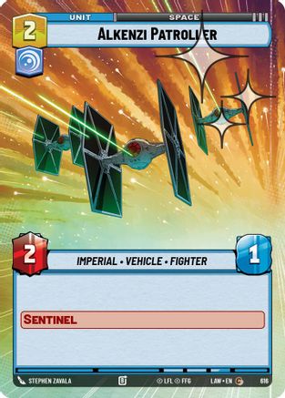 Alkenzi Patroller (Hyperspace Foil) (616) [A Lawless Time] Foil Star Wars: Unlimited Single Disney