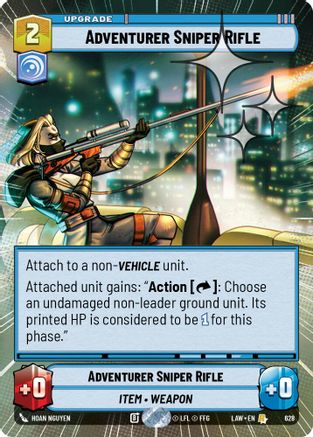 Adventurer's Sniper Rifle (Hyperspace Foil) (628) [A Lawless Time] Foil Star Wars: Unlimited Single Disney
