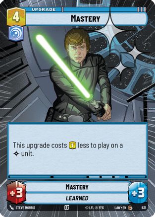 Mastery (Hyperspace Foil) (631) [A Lawless Time] Foil Star Wars: Unlimited Single Disney