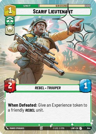 Scarif Lieutenant (Hyperspace Foil) (644) [A Lawless Time] Foil Star Wars: Unlimited Single Disney