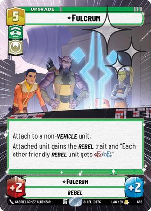 Fulcrum (Hyperspace Foil) (652) [A Lawless Time] Foil Star Wars: Unlimited Single Disney