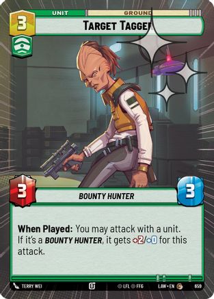Target Tagger (Hyperspace Foil) (659) [A Lawless Time] Foil Star Wars: Unlimited Single Disney