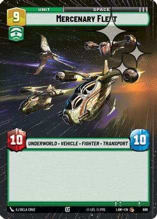 Mercenary Fleet (Hyperspace Foil) (666) [A Lawless Time] Foil Star Wars: Unlimited Single Disney