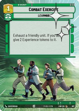 Combat Exercise (Hyperspace Foil) (667) [A Lawless Time] Foil Star Wars: Unlimited Single Disney