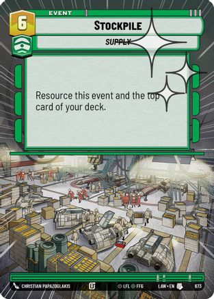 Stockpile (Hyperspace Foil) (673) [A Lawless Time] Foil Star Wars: Unlimited Single Disney