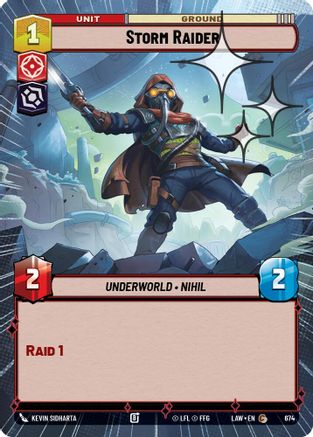 Storm Raider (Hyperspace Foil) (674) [A Lawless Time] Foil Star Wars: Unlimited Single Disney