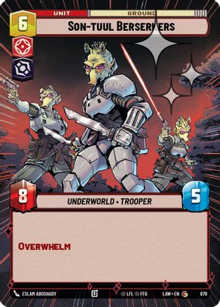 Son-tuul Berserkers (Hyperspace Foil) (679) [A Lawless Time] Foil Star Wars: Unlimited Single Disney