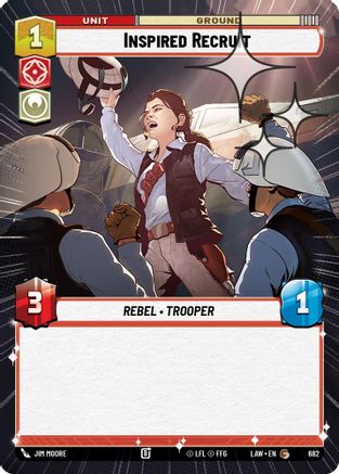 Inspired Recruit (Hyperspace Foil) (682) [A Lawless Time] Foil Star Wars: Unlimited Single Disney