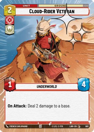 Cloud-Rider Veteran (Hyperspace Foil) (683) [A Lawless Time] Foil Star Wars: Unlimited Single Disney