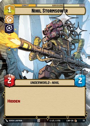 Nihil Stormsower (Hyperspace Foil) (711) [A Lawless Time] Foil Star Wars: Unlimited Single Disney