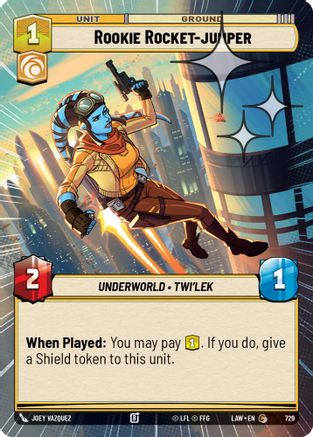 Rookie Rocket-jumper (Hyperspace Foil) (729) [A Lawless Time] Foil Star Wars: Unlimited Single Disney