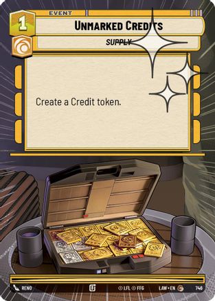 Unmarked Credits (Hyperspace Foil) (746) [A Lawless Time] Foil Star Wars: Unlimited Single Disney