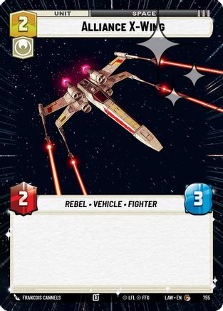 Alliance X-Wing (Hyperspace Foil) (755) [A Lawless Time] Foil Star Wars: Unlimited Single Disney