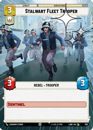 Stalwart Fleet Trooper (Hyperspace Foil) (756) [A Lawless Time] Foil Star Wars: Unlimited Single Disney