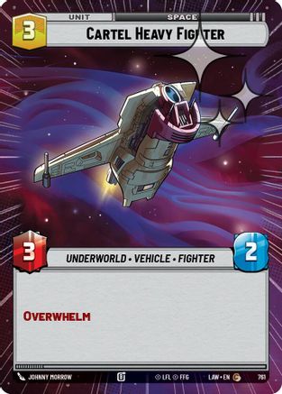Cartel Heavy Fighter (Hyperspace Foil) (761) [A Lawless Time] Foil Star Wars: Unlimited Single Disney