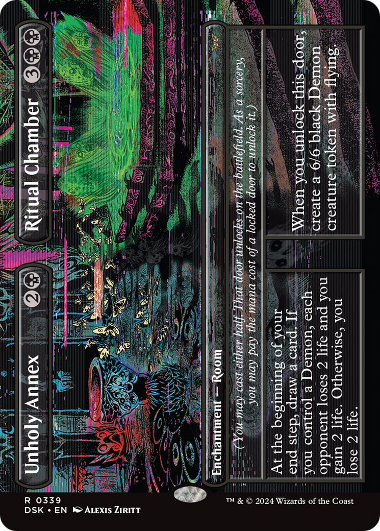 Unholy Annex // Ritual Chamber (DSK-339) [Duskmourn: House of Horror] (Borderless) MTG Single Wizards of the Coast