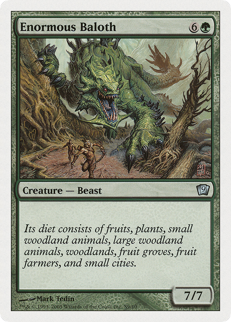 Enormous Baloth (9ED-0S9) [Ninth Edition] MTG Single Wizards of the Coast