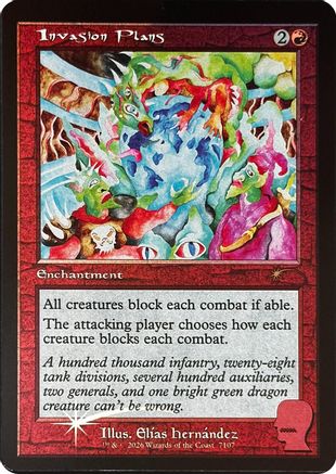 Invasion Plans (SLD-7107) [Secret Lair] Drop Series Foil MTG Single Wizards of the Coast