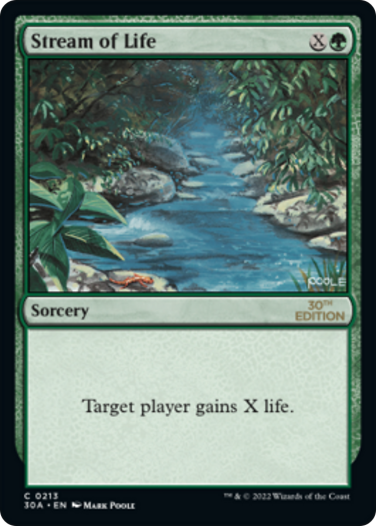 Stream of Life (30A-213) [30th Anniversary Edition] MTG Single Wizards of the Coast