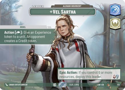 Vel Sartha - Aldhani Insurgent (Showcase) (772) [A Lawless Time] Foil Star Wars: Unlimited Single Disney